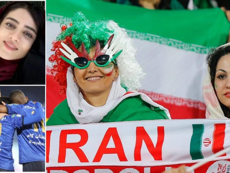 Om den blå flickan och fotbollen i Iran
